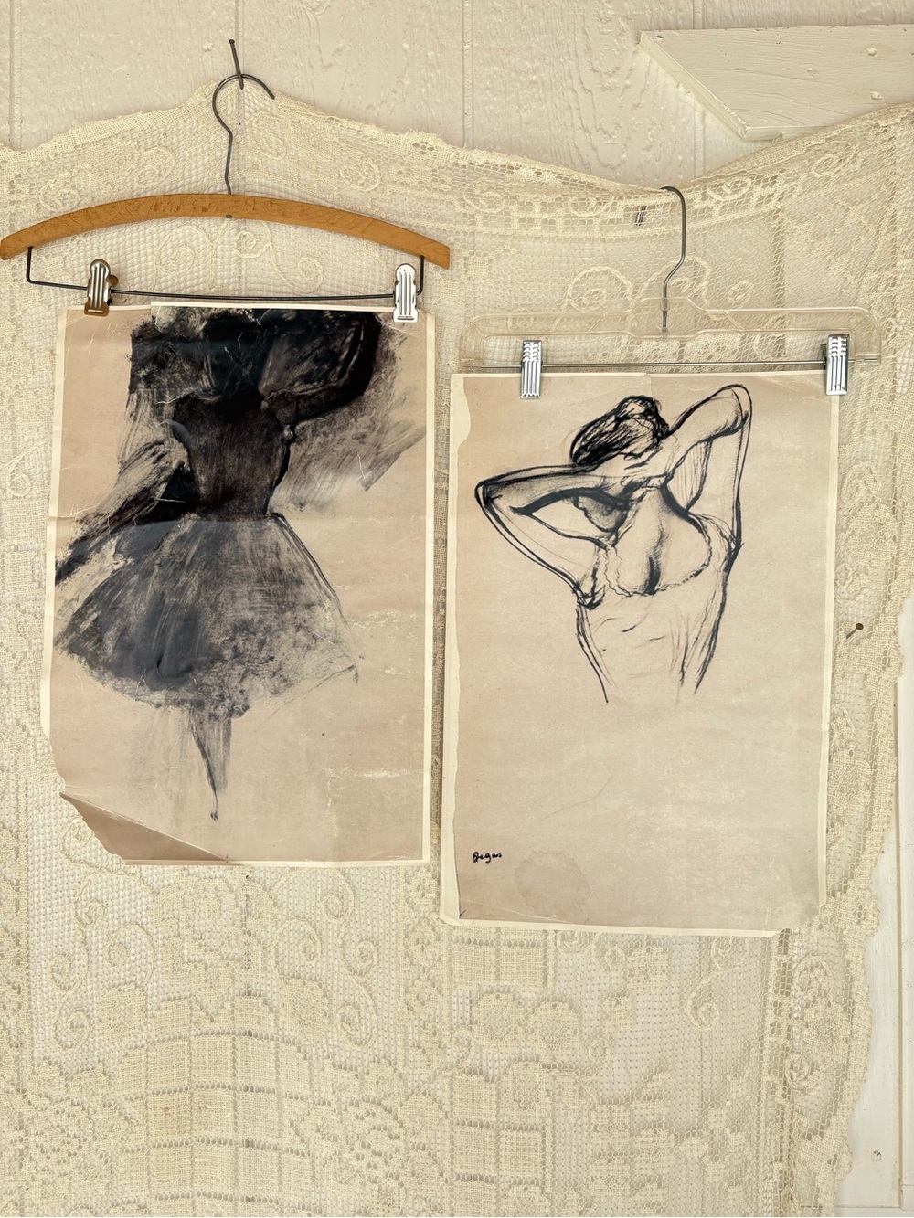 Ballerina Sketch prints set of 2 Flawed